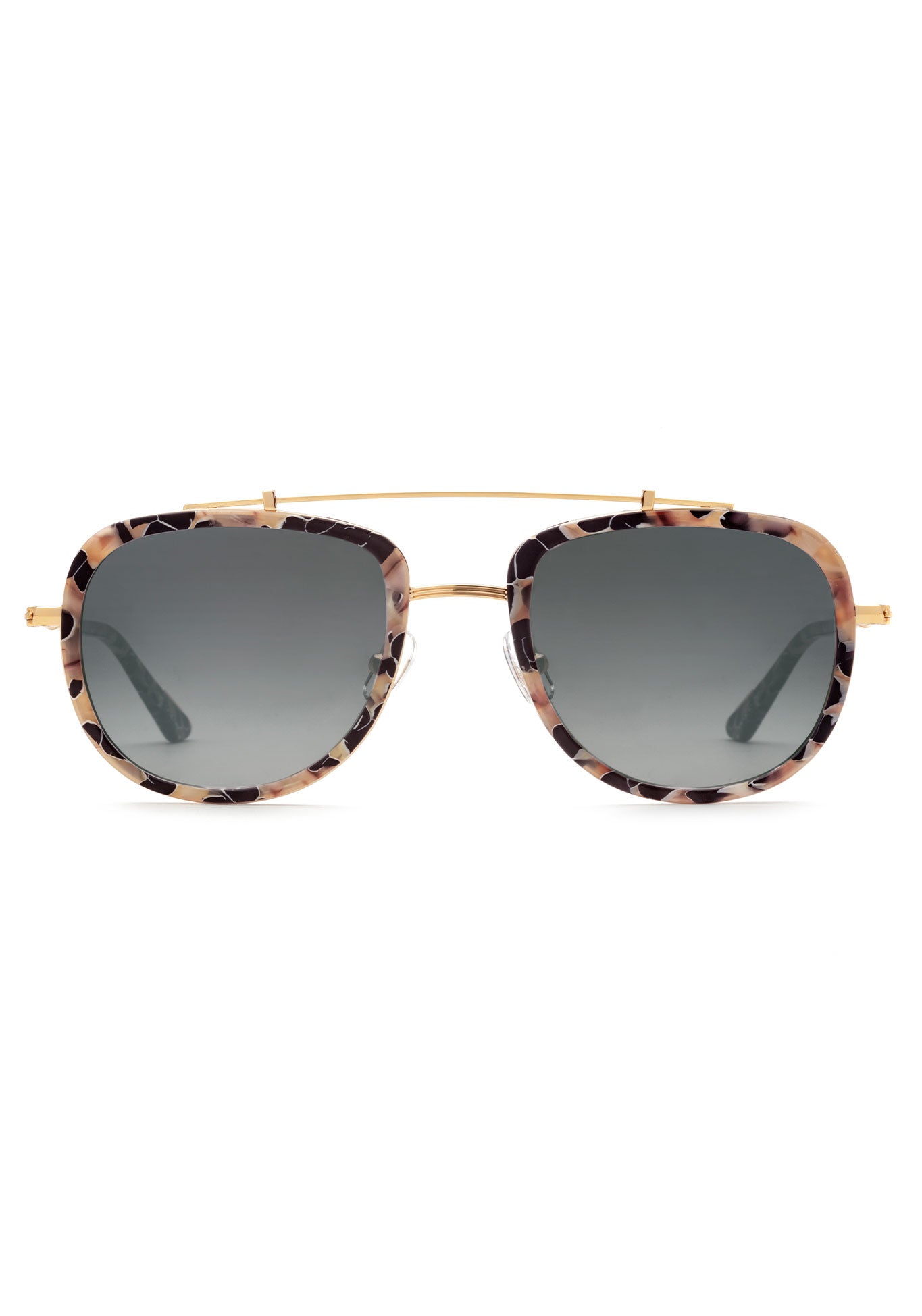 KREWE Breton Acetate & 24K Titanium Aviator Sunglasses