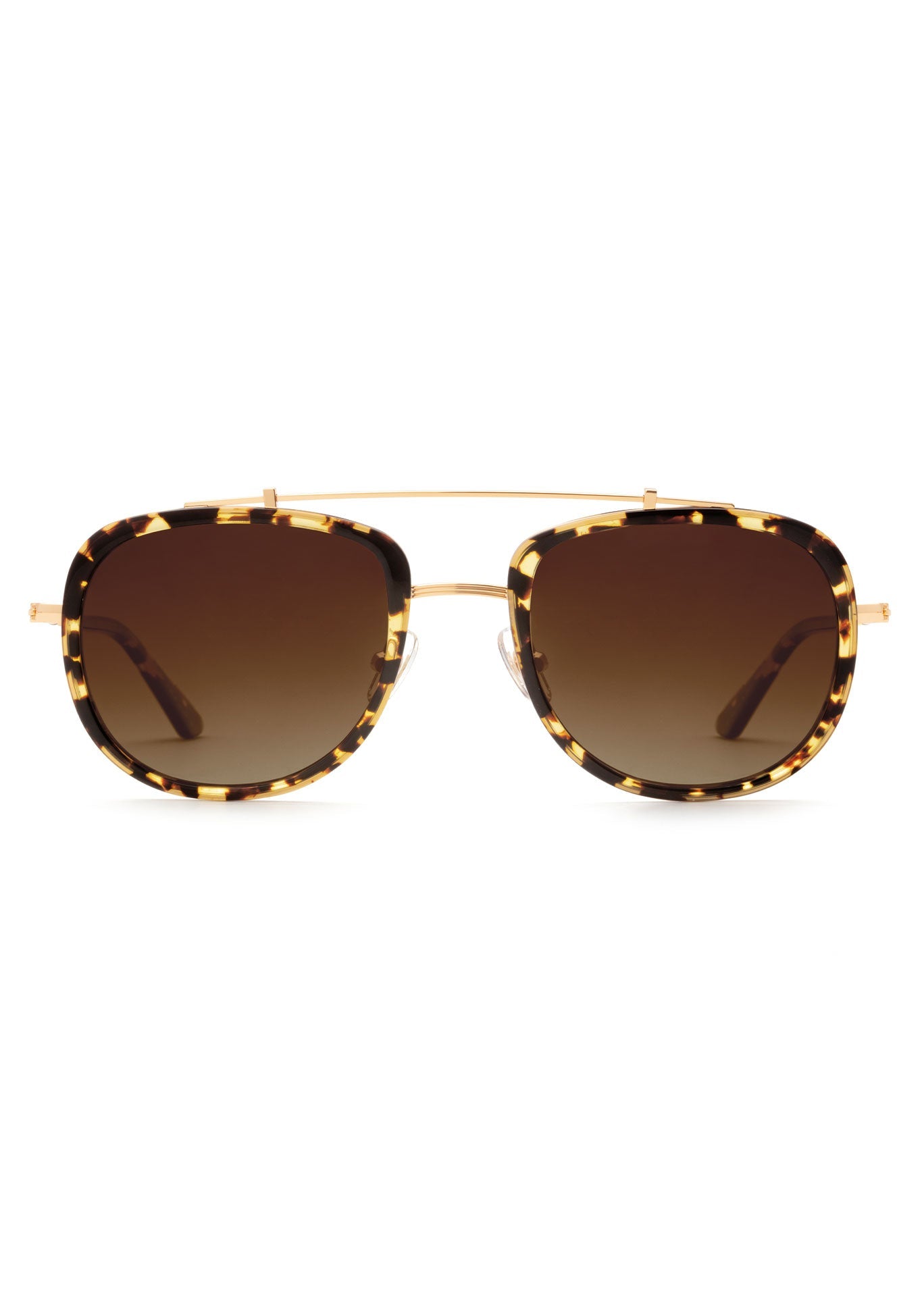 KREWE Breton Acetate & 24K Titanium Aviator Sunglasses