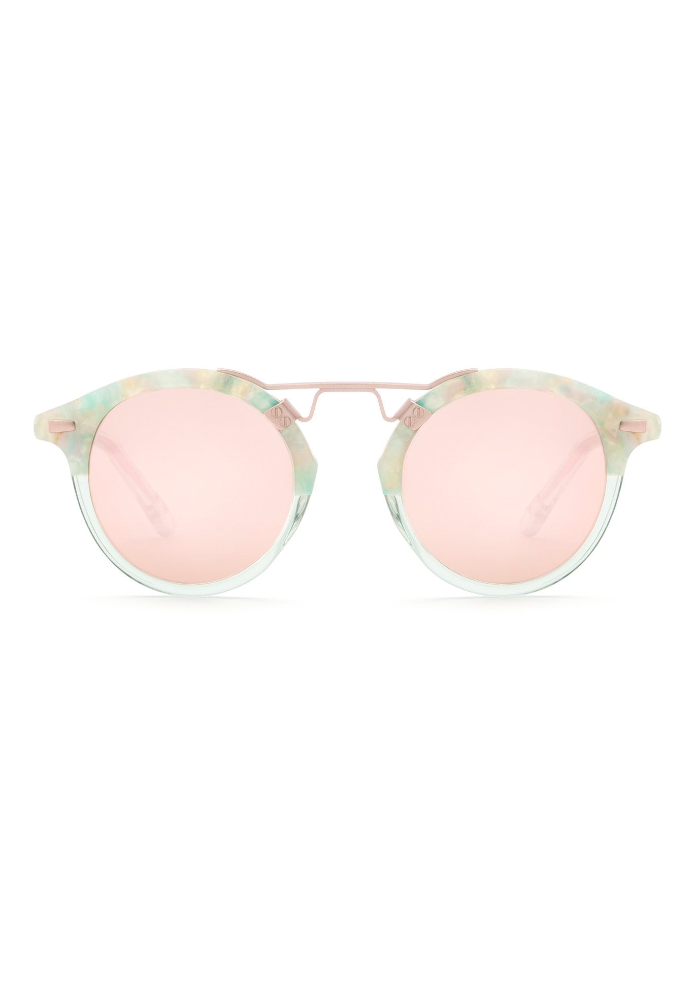 STL II Sunglasses, Seaglass to Marine Rose Gold Mirrored