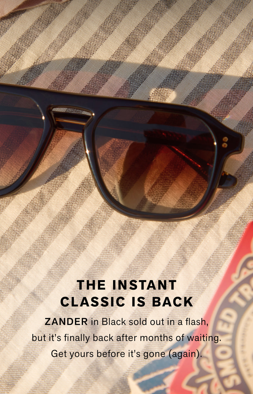 THE INSTANT CLASSIC IS BACK ZANDER in Black sold out in a flash, but it's finally back after months of waiting. Get yours before it's gone (again). 