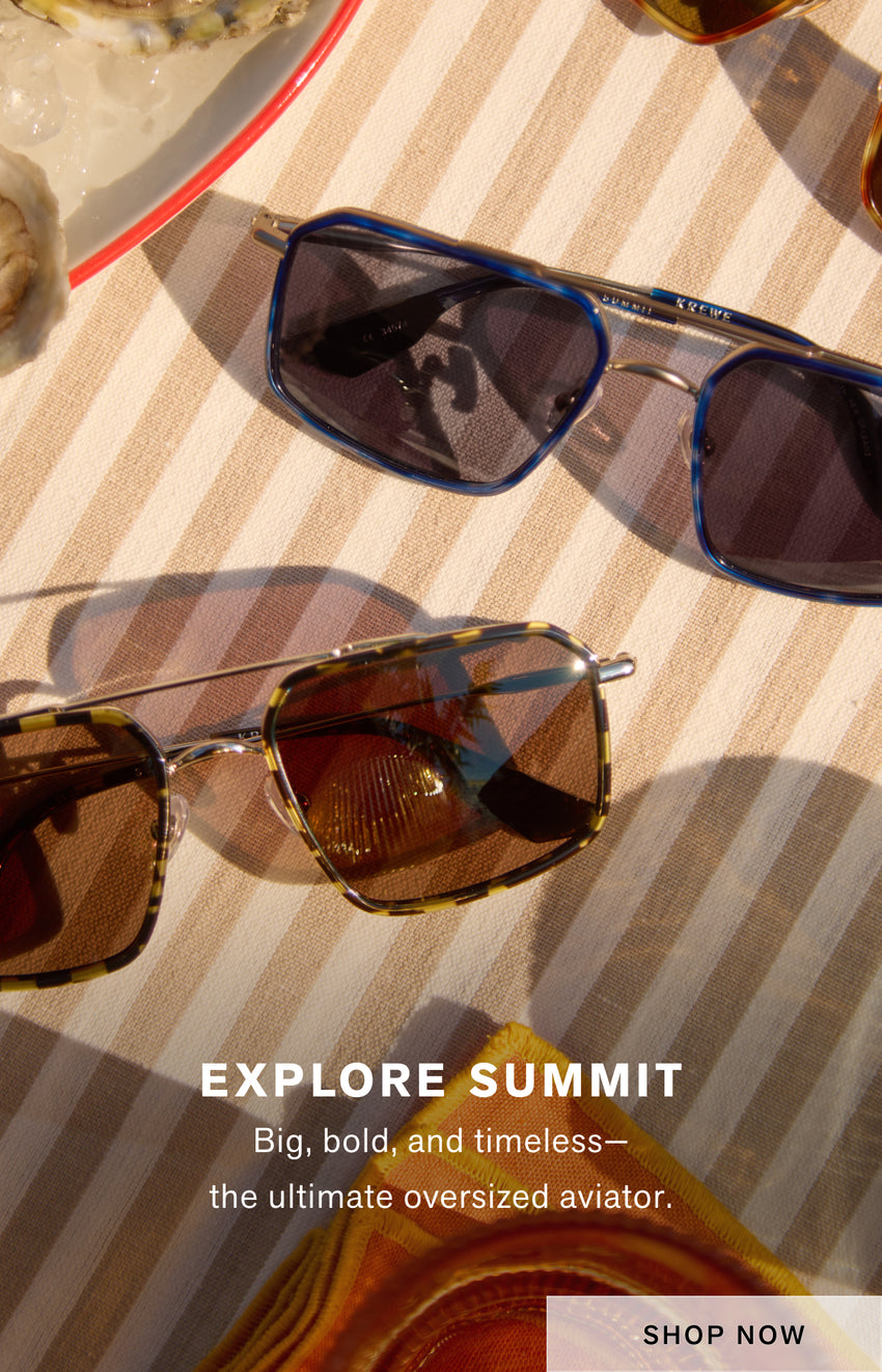 BRANDO Sleek, all-acetate aviators.