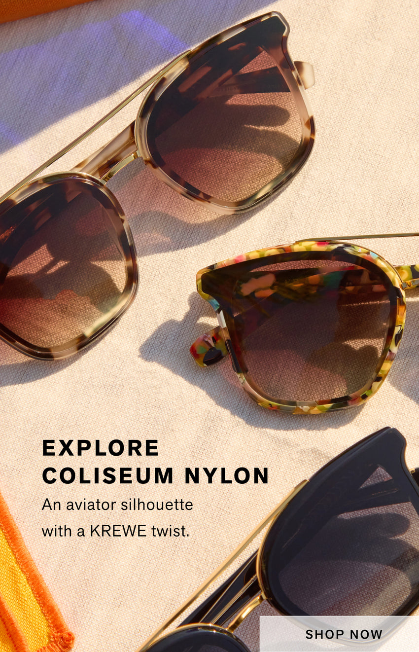 EXPLORE COLISEUM NYLON An aviator silhouette with a KREWE twist