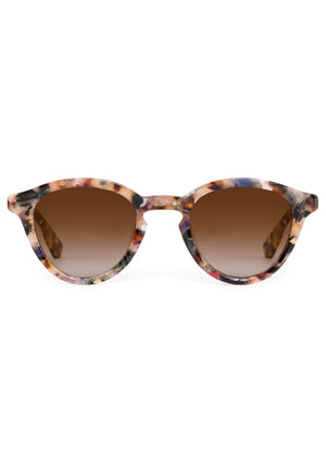 BARRETT | Amalfi Handcrafted, luxury multicolored tortoise acetate round KREWE sunglasses