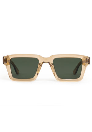 CARTER | Sweet Tea Handcrafted, tan acetate rectangular square KREWE sunglasses