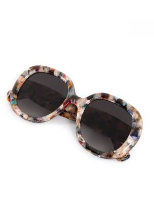 CHLOE | Amalfi Handcrafted, luxury multicolored tortoise acetate round oversized KREWE sunglasses