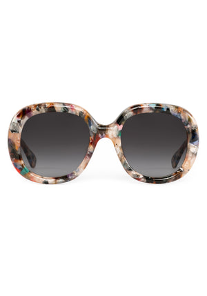 CHLOE | Amalfi Handcrafted, luxury multicolored tortoise acetate round oversized KREWE sunglasses