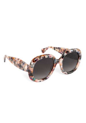 CHLOE | Amalfi Handcrafted, luxury multicolored tortoise acetate round oversized KREWE sunglasses