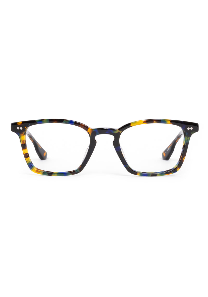 ETHAN | Lapis Handcrafted, luxury multicolored tortoise acetate square KREWE eyeglasses