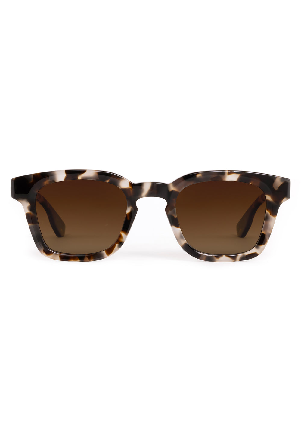 HARRISON | Malt Polarized Handcrafted, brown tortoise square polarized acetate KREWE sunglasses