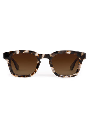 HARRISON | Malt Polarized Handcrafted, brown tortoise square polarized acetate KREWE sunglasses