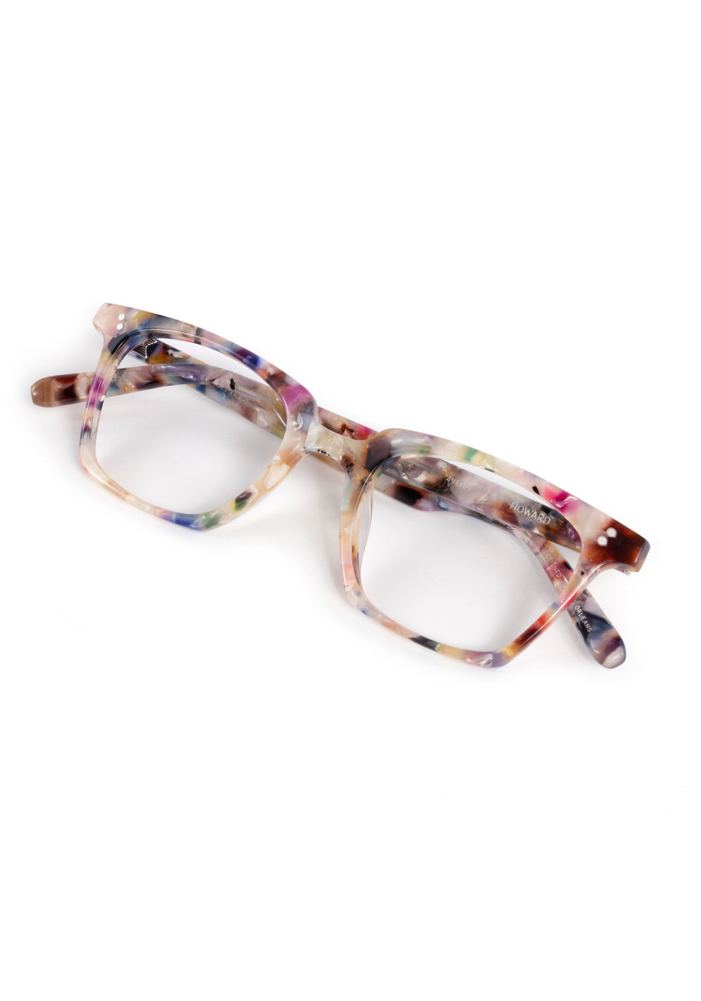 HOWARD | Gelato Handcrafted, luxury multicolored acetate small rectangular KREWE eyeglasses