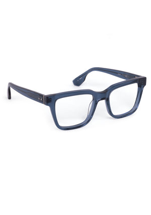 LEE | Oceana Handcrafted, luxury blue acetate square rectangle KREWE eyeglasses