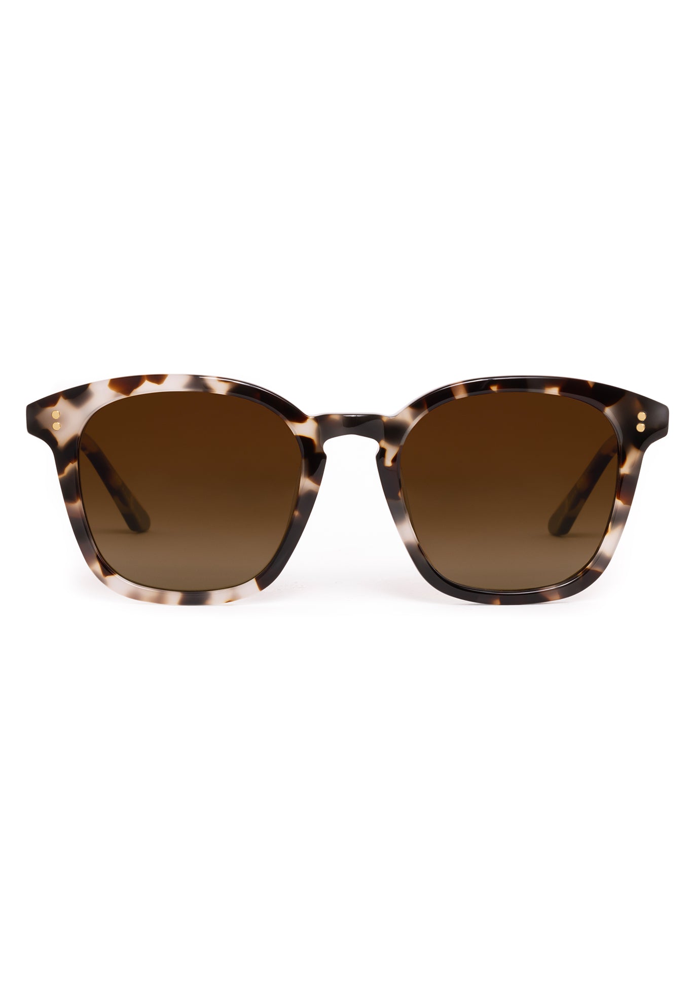 PRYTANIA | Malt Polarized Handcrafted, brown tortoise square wayfarer polarized acetate KREWE sunglasses 