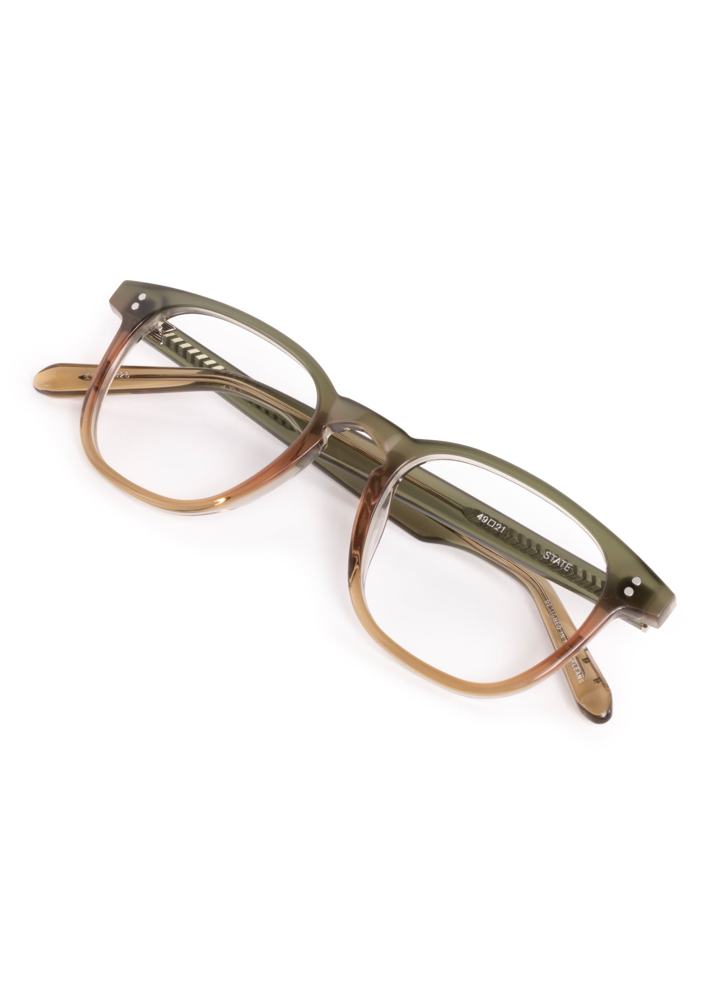 STATE | Wasabi Handcrafted, luxury green gradient square KREWE eyeglasses