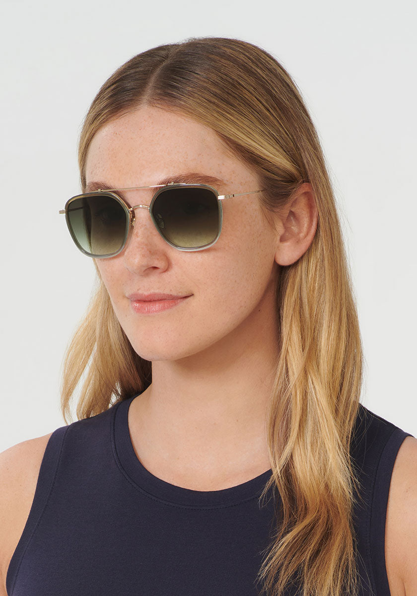 Olsen Premium Polarized Plus GLASSY Sunglasses in matte-black for Women –  TITUS