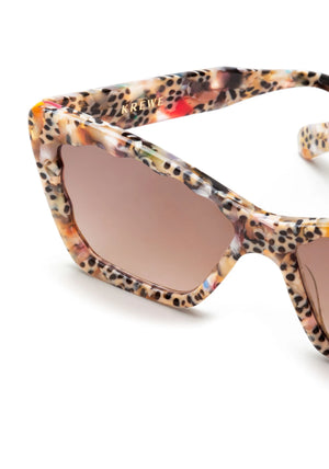 BRIGITTE | Poppy Mirrored Handcrafted, Colorful Acetate KREWE Sunglasses womens model