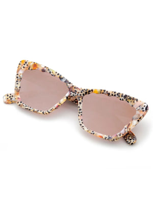 BRIGITTE | Poppy Mirrored Handcrafted, Colorful Acetate KREWE Sunglasses