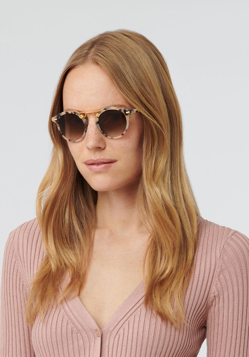 White Linen 24K St Louis Sunglasses | KREWE du optic